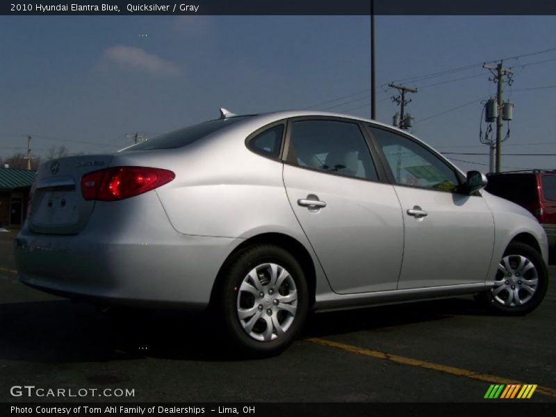 Quicksilver / Gray 2010 Hyundai Elantra Blue