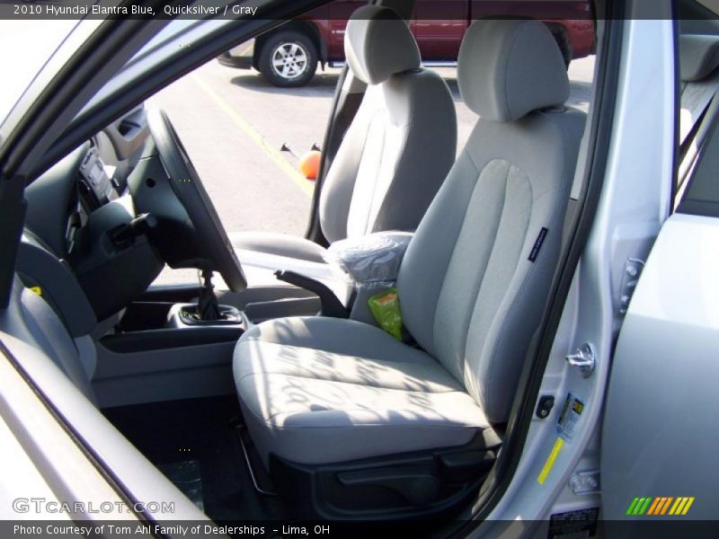 Quicksilver / Gray 2010 Hyundai Elantra Blue