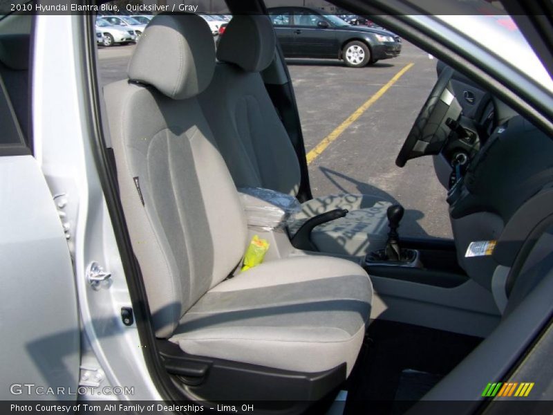 Quicksilver / Gray 2010 Hyundai Elantra Blue