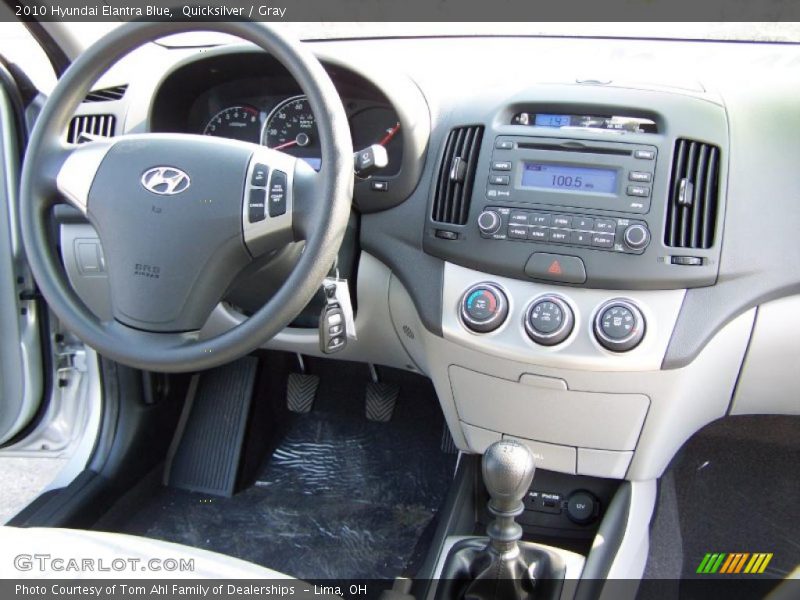 Quicksilver / Gray 2010 Hyundai Elantra Blue