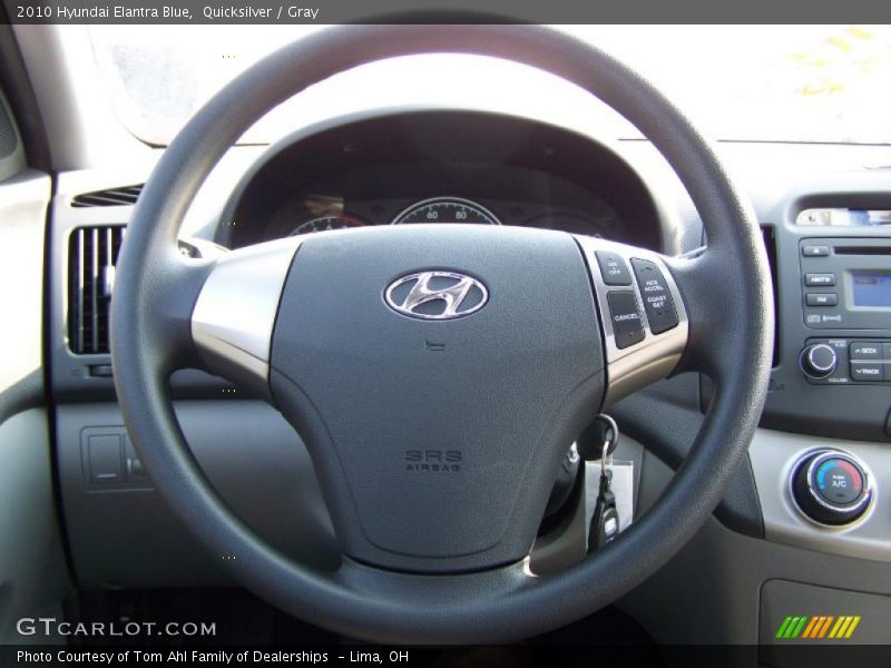 Quicksilver / Gray 2010 Hyundai Elantra Blue