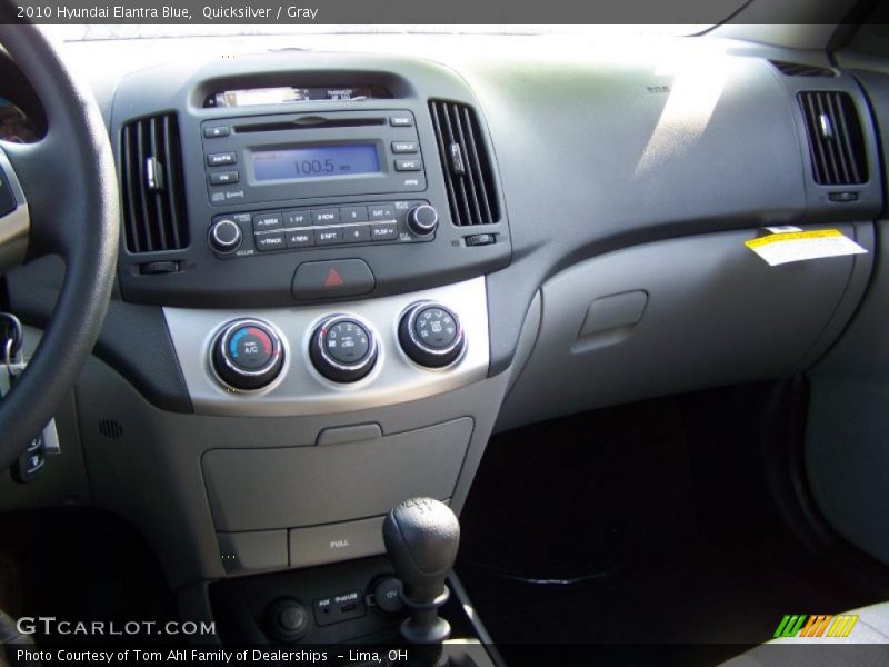 Quicksilver / Gray 2010 Hyundai Elantra Blue