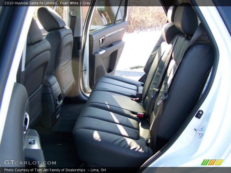 Pearl White / Gray 2010 Hyundai Santa Fe Limited