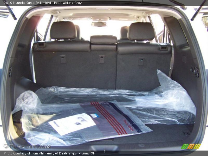 Pearl White / Gray 2010 Hyundai Santa Fe Limited