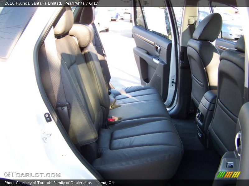 Pearl White / Gray 2010 Hyundai Santa Fe Limited
