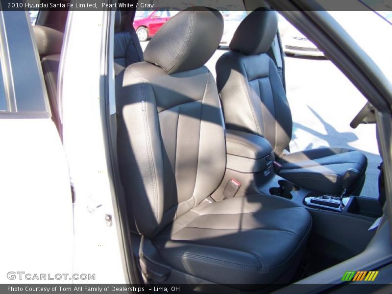Pearl White / Gray 2010 Hyundai Santa Fe Limited