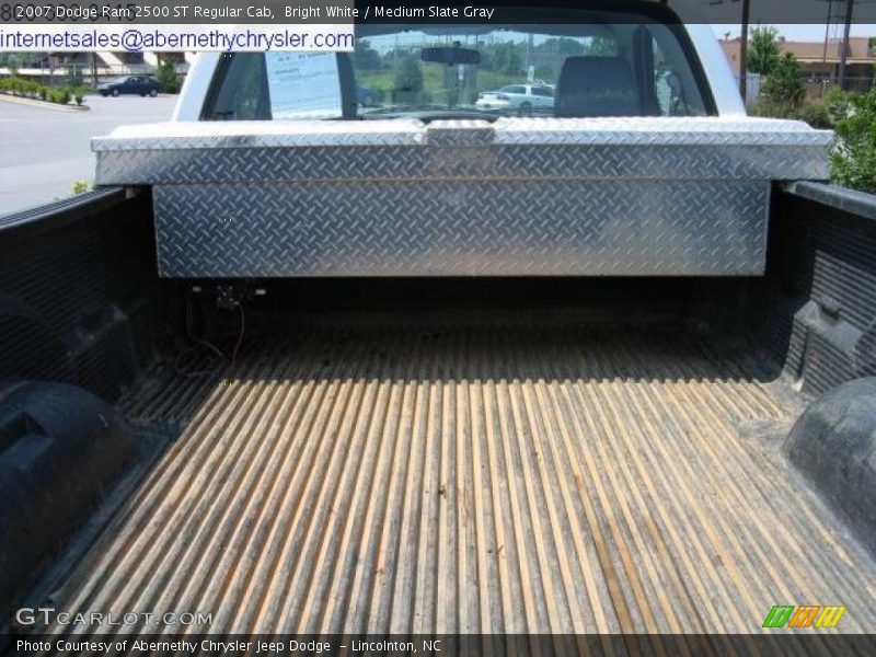 Bright White / Medium Slate Gray 2007 Dodge Ram 2500 ST Regular Cab