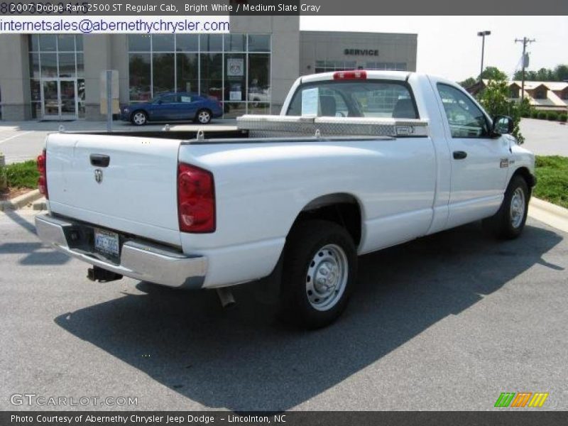Bright White / Medium Slate Gray 2007 Dodge Ram 2500 ST Regular Cab