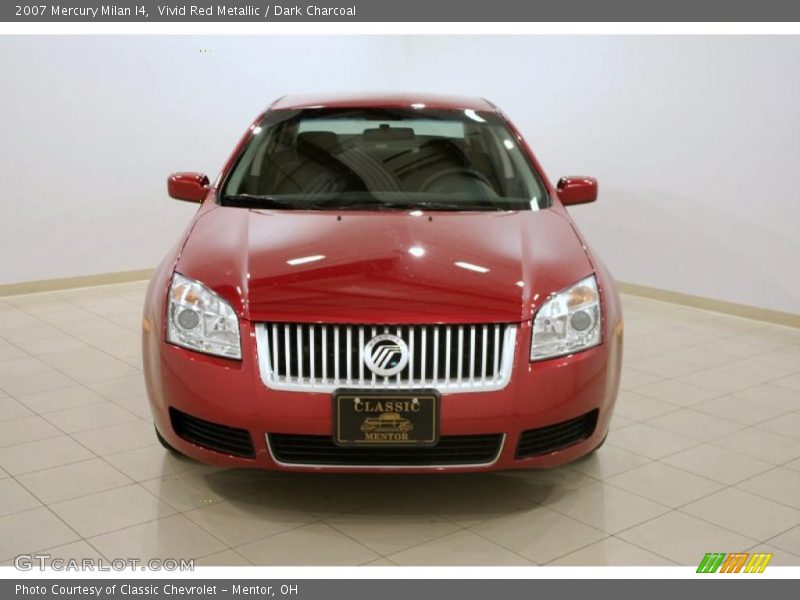 Vivid Red Metallic / Dark Charcoal 2007 Mercury Milan I4