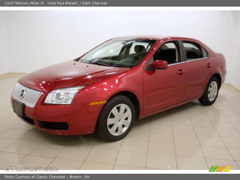 Vivid Red Metallic / Dark Charcoal 2007 Mercury Milan I4