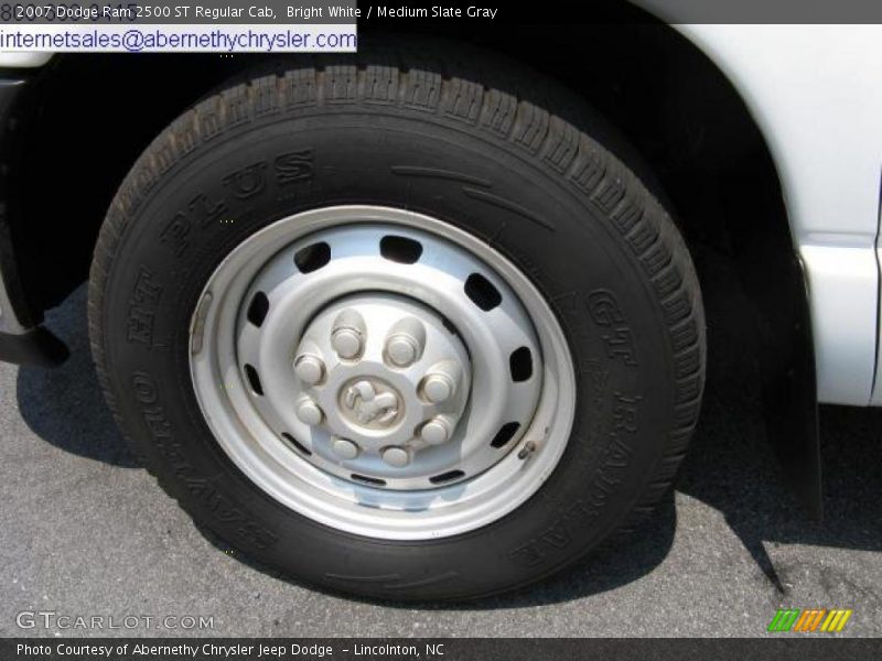 Bright White / Medium Slate Gray 2007 Dodge Ram 2500 ST Regular Cab