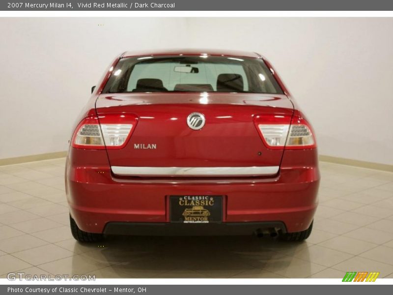 Vivid Red Metallic / Dark Charcoal 2007 Mercury Milan I4