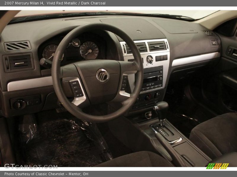 Vivid Red Metallic / Dark Charcoal 2007 Mercury Milan I4