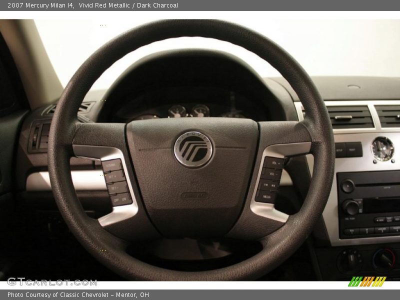 Vivid Red Metallic / Dark Charcoal 2007 Mercury Milan I4