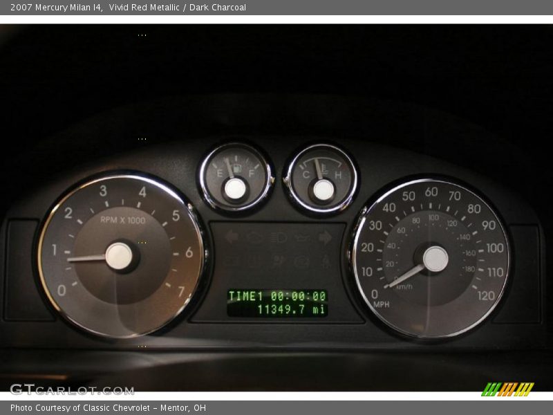 Vivid Red Metallic / Dark Charcoal 2007 Mercury Milan I4
