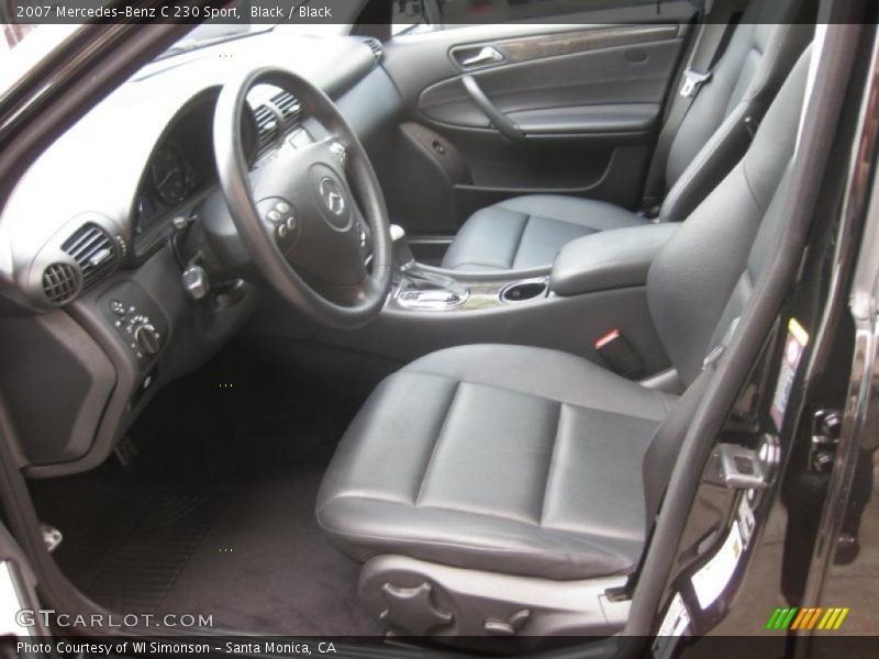 Black / Black 2007 Mercedes-Benz C 230 Sport