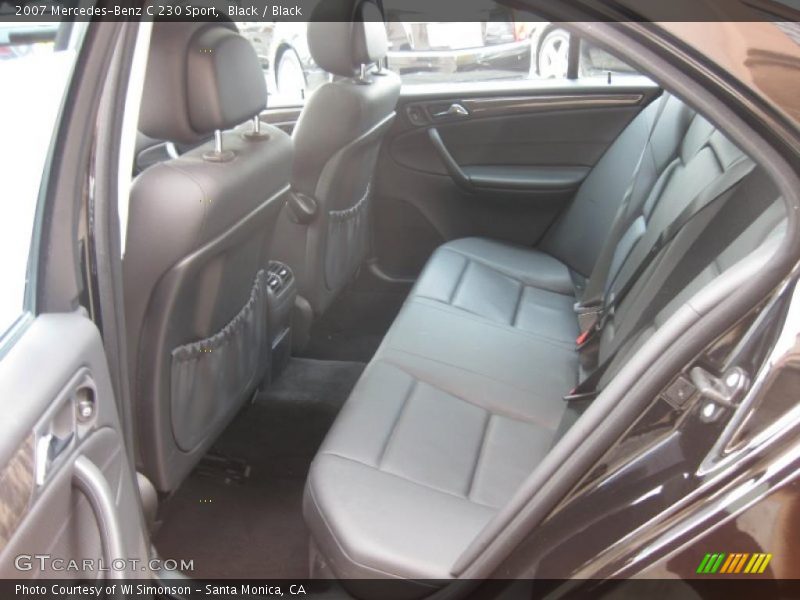 Black / Black 2007 Mercedes-Benz C 230 Sport