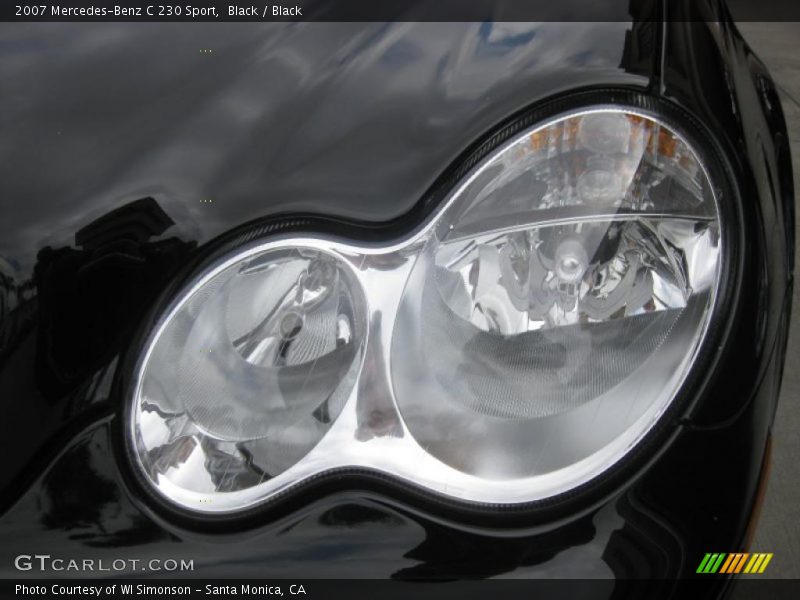 Black / Black 2007 Mercedes-Benz C 230 Sport