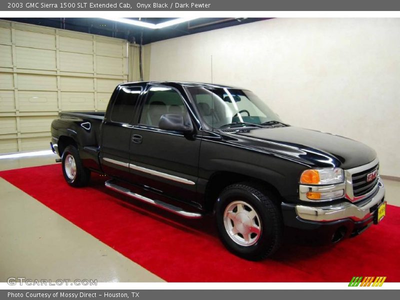 Onyx Black / Dark Pewter 2003 GMC Sierra 1500 SLT Extended Cab