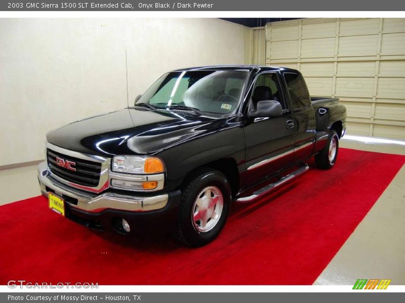 Onyx Black / Dark Pewter 2003 GMC Sierra 1500 SLT Extended Cab