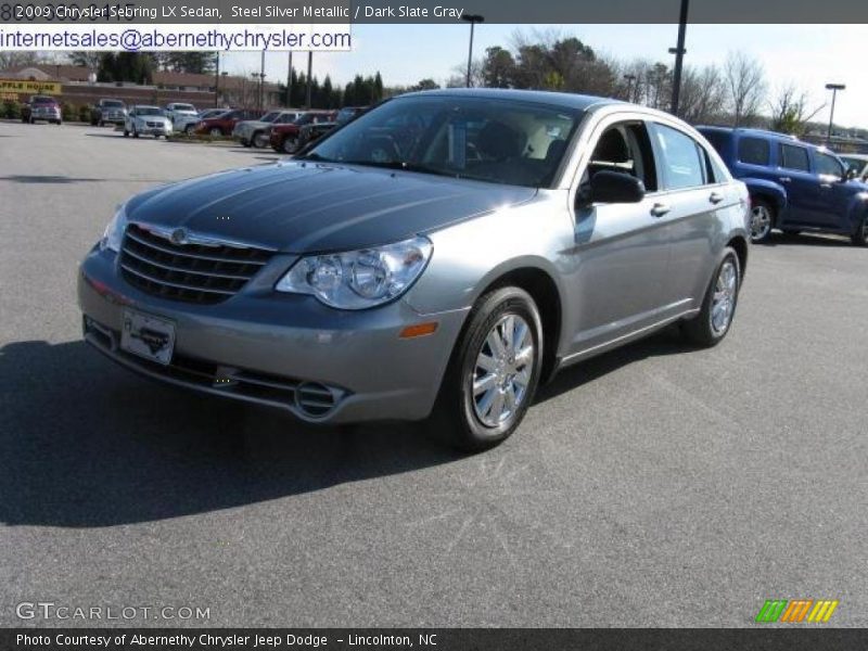 Steel Silver Metallic / Dark Slate Gray 2009 Chrysler Sebring LX Sedan