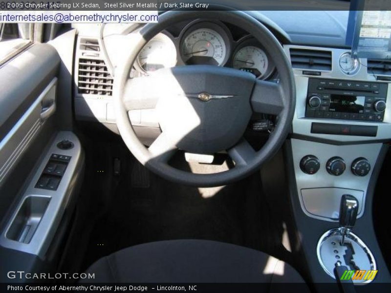 Steel Silver Metallic / Dark Slate Gray 2009 Chrysler Sebring LX Sedan