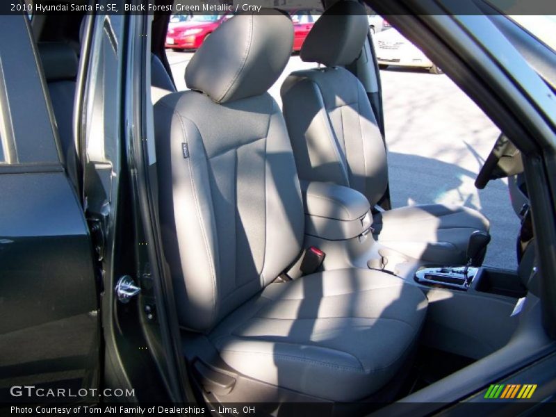 Black Forest Green Metallic / Gray 2010 Hyundai Santa Fe SE