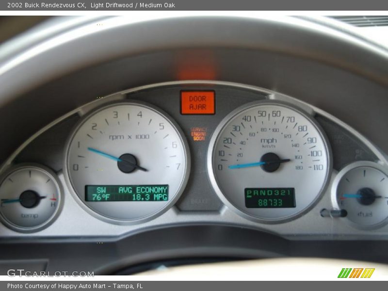 Light Driftwood / Medium Oak 2002 Buick Rendezvous CX