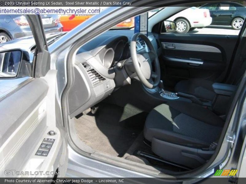 Steel Silver Metallic / Dark Slate Gray 2009 Chrysler Sebring LX Sedan