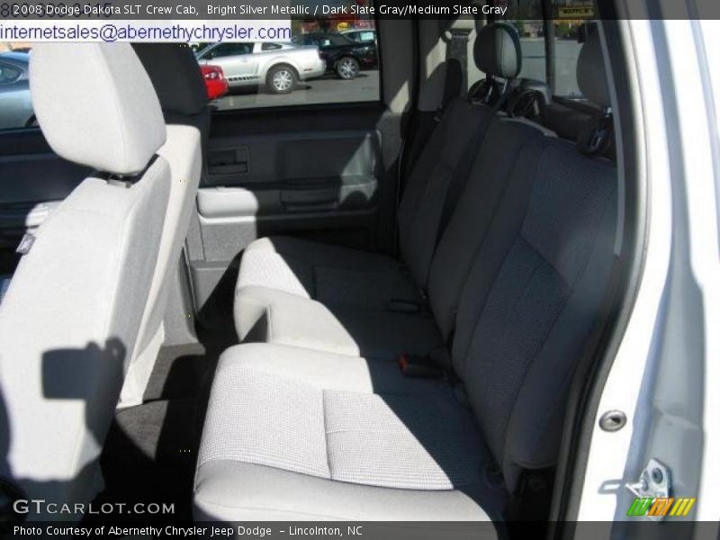 Bright Silver Metallic / Dark Slate Gray/Medium Slate Gray 2008 Dodge Dakota SLT Crew Cab