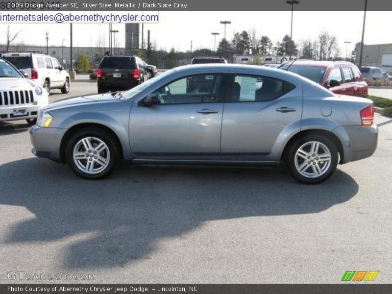 Silver Steel Metallic / Dark Slate Gray 2009 Dodge Avenger SE