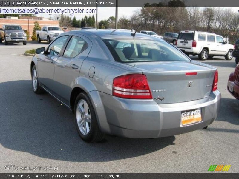 Silver Steel Metallic / Dark Slate Gray 2009 Dodge Avenger SE