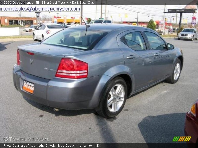 Silver Steel Metallic / Dark Slate Gray 2009 Dodge Avenger SE