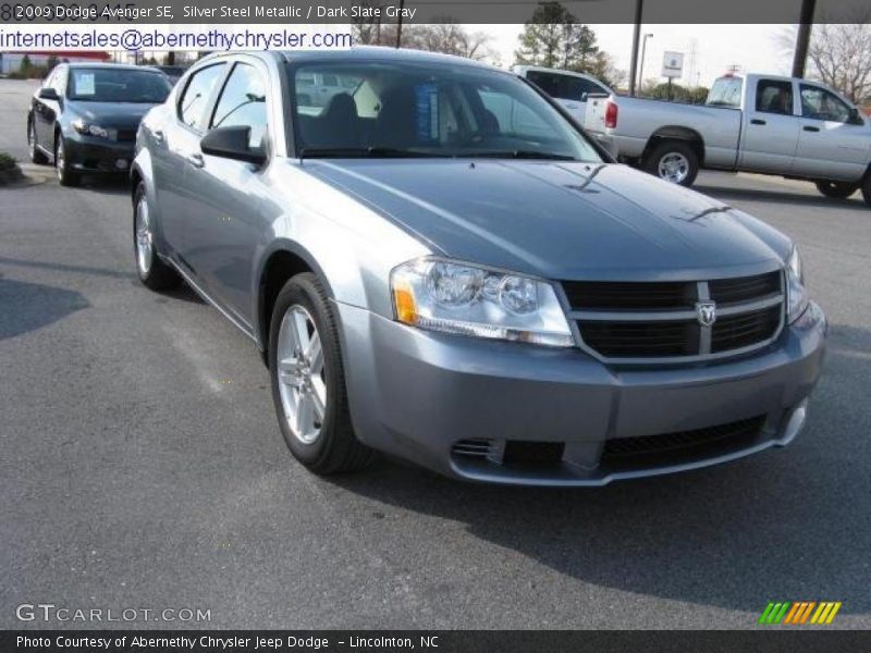 Silver Steel Metallic / Dark Slate Gray 2009 Dodge Avenger SE