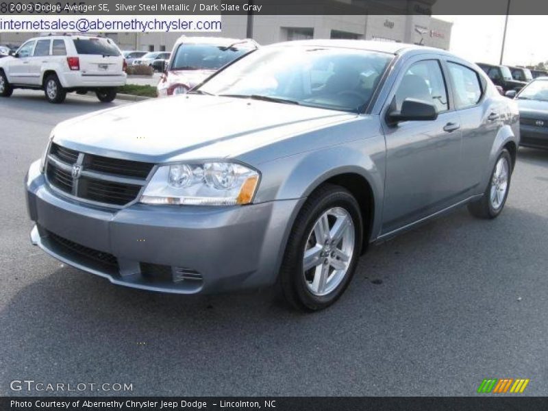 Silver Steel Metallic / Dark Slate Gray 2009 Dodge Avenger SE