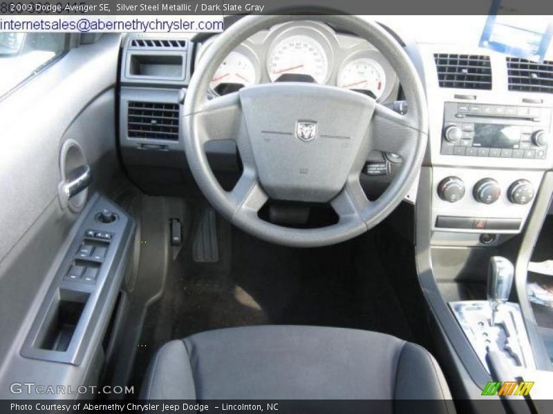 Silver Steel Metallic / Dark Slate Gray 2009 Dodge Avenger SE