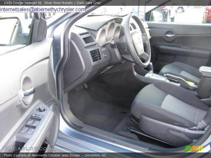 Silver Steel Metallic / Dark Slate Gray 2009 Dodge Avenger SE