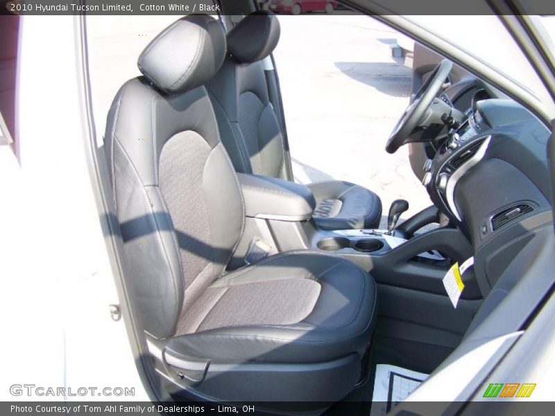 Cotton White / Black 2010 Hyundai Tucson Limited