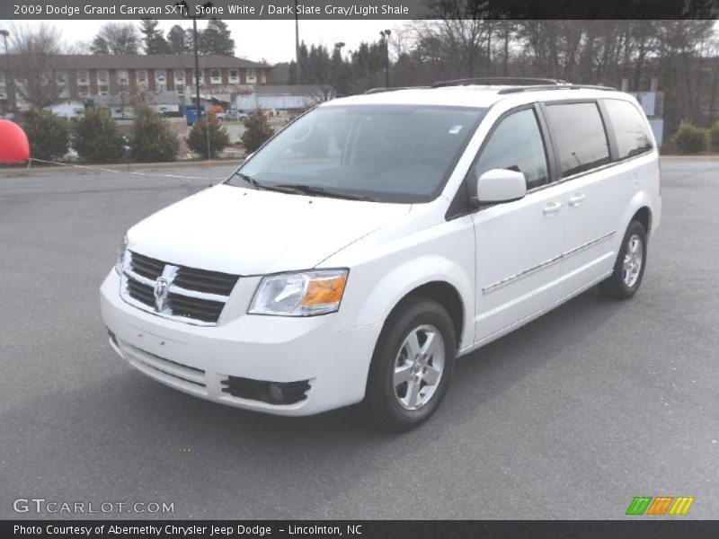 Stone White / Dark Slate Gray/Light Shale 2009 Dodge Grand Caravan SXT
