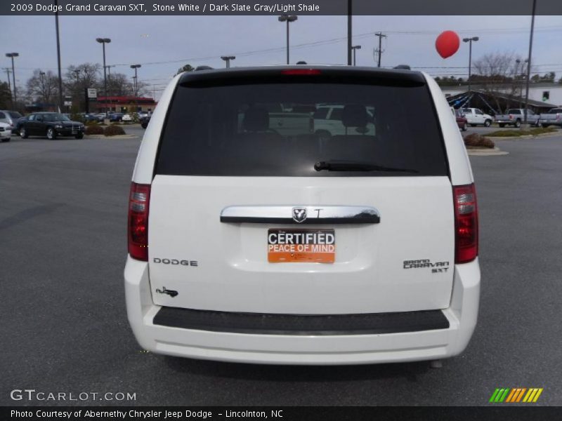 Stone White / Dark Slate Gray/Light Shale 2009 Dodge Grand Caravan SXT