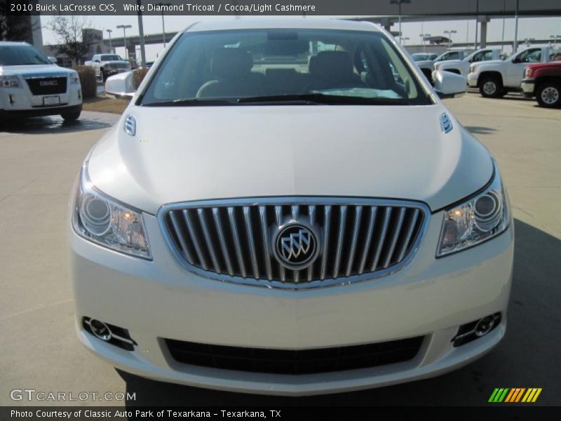 White Diamond Tricoat / Cocoa/Light Cashmere 2010 Buick LaCrosse CXS