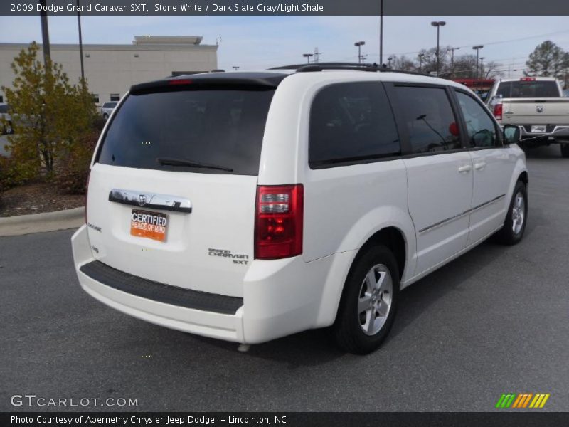 Stone White / Dark Slate Gray/Light Shale 2009 Dodge Grand Caravan SXT