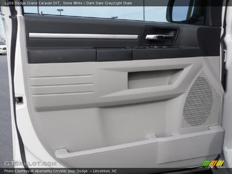 Stone White / Dark Slate Gray/Light Shale 2009 Dodge Grand Caravan SXT