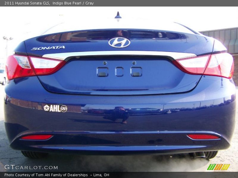 Indigo Blue Pearl / Gray 2011 Hyundai Sonata GLS