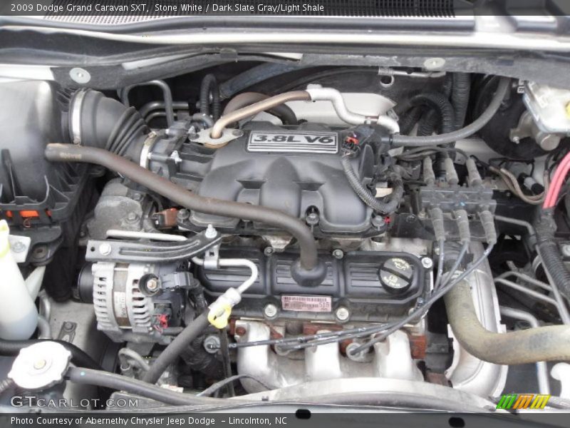 Stone White / Dark Slate Gray/Light Shale 2009 Dodge Grand Caravan SXT
