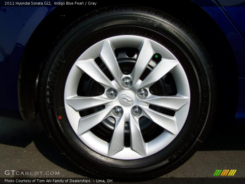 Indigo Blue Pearl / Gray 2011 Hyundai Sonata GLS