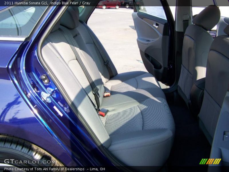 Indigo Blue Pearl / Gray 2011 Hyundai Sonata GLS