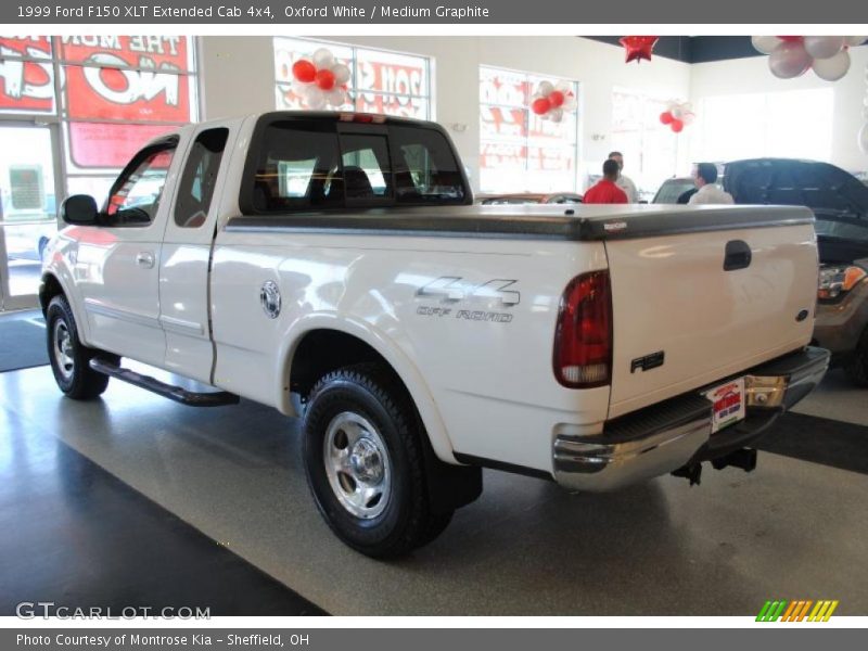 Oxford White / Medium Graphite 1999 Ford F150 XLT Extended Cab 4x4