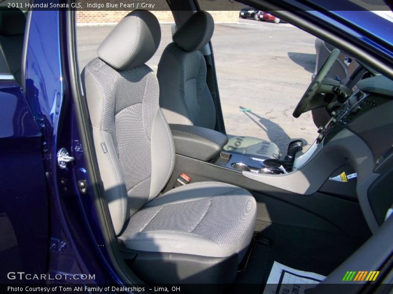 Indigo Blue Pearl / Gray 2011 Hyundai Sonata GLS