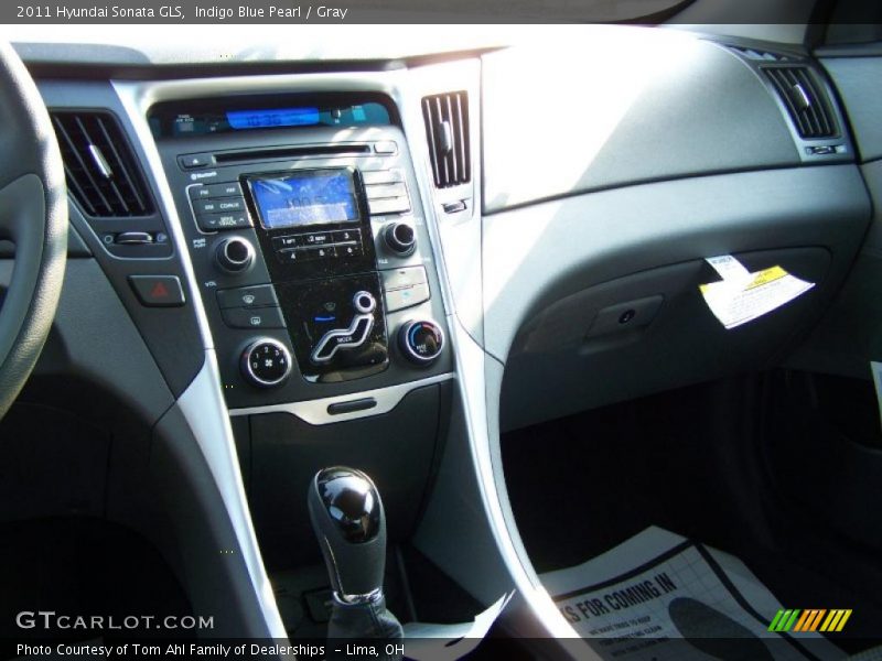 Indigo Blue Pearl / Gray 2011 Hyundai Sonata GLS